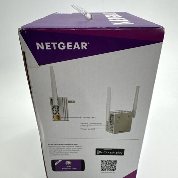 NETGEAR Wi-Fi Range Extender AC1200 EX6120 Coverage Up to 1500 Sq Ft NEW SEALED - Picture 2 of 6